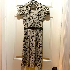 Cream and Black polka dot dress - Small **PRICE DROP!!**